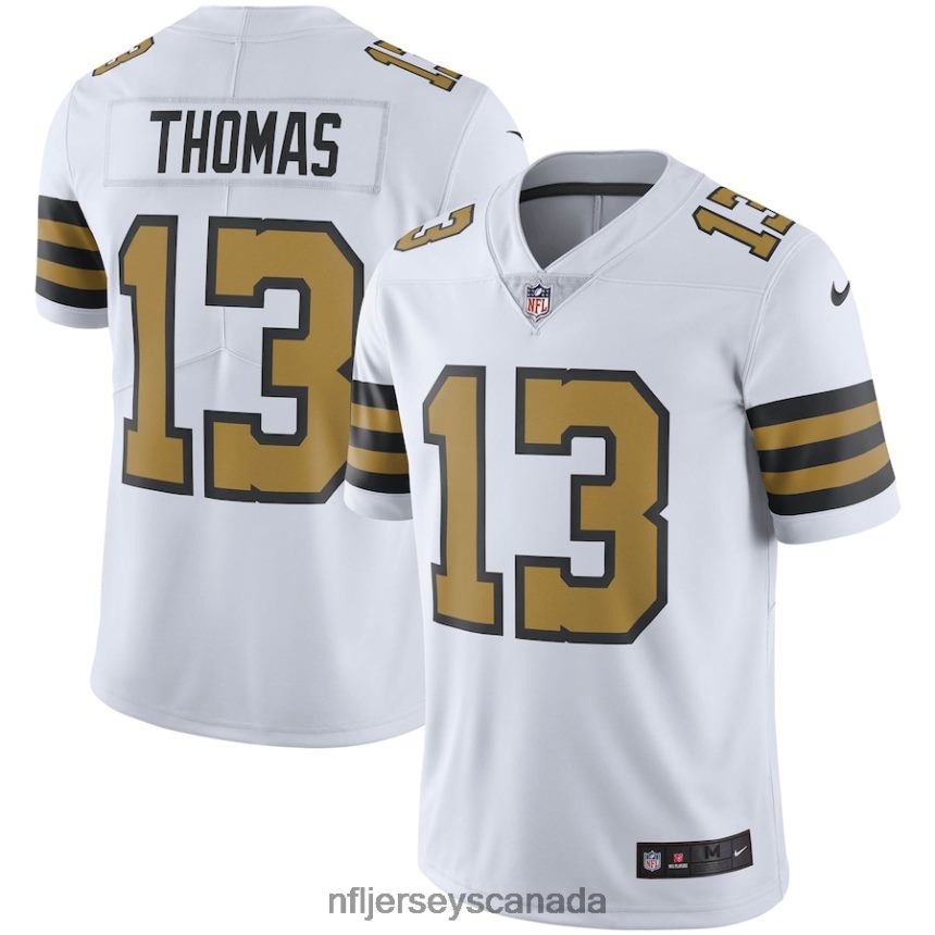 Men New Orleans Saints Michael Thomas Nike White Vapor Untouchable Color Rush Limited Player Jersey Clothing NFL TBXFR63458