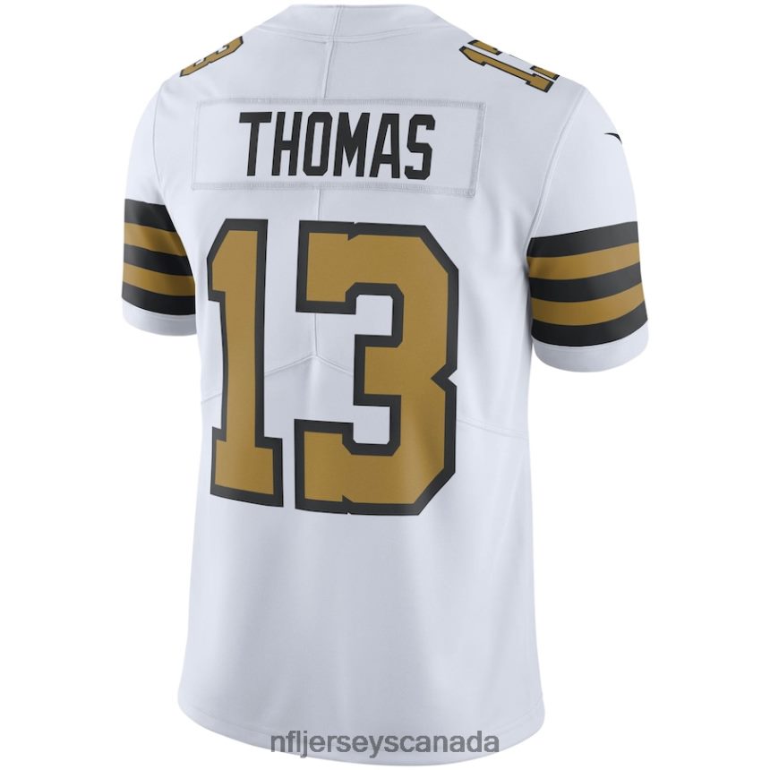 Men New Orleans Saints Michael Thomas Nike White Vapor Untouchable Color Rush Limited Player Jersey Clothing NFL TBXFR63458