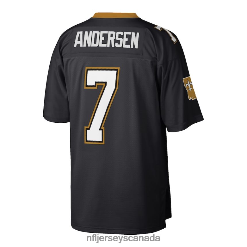 Men New Orleans Saints Morten Andersen Mitchell  Ness Black Retired Player Legacy Replica Jersey Clothing NFL TBXFR62878