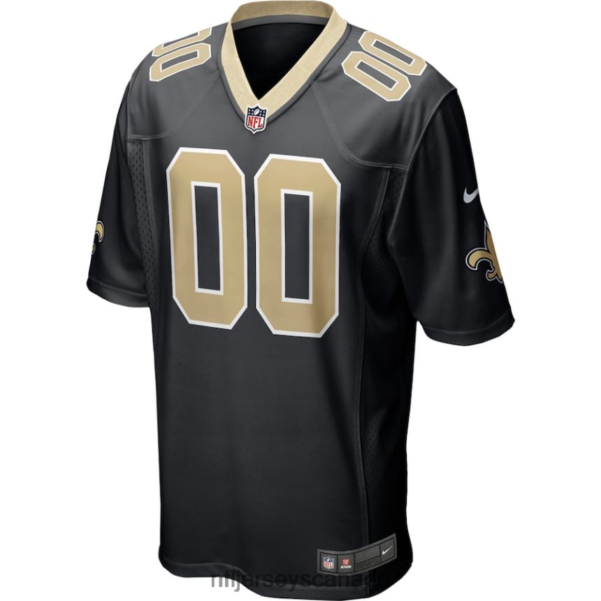 Men New Orleans Saints Nike Black Custom Game Jersey Clothing NFL TBXFR6206