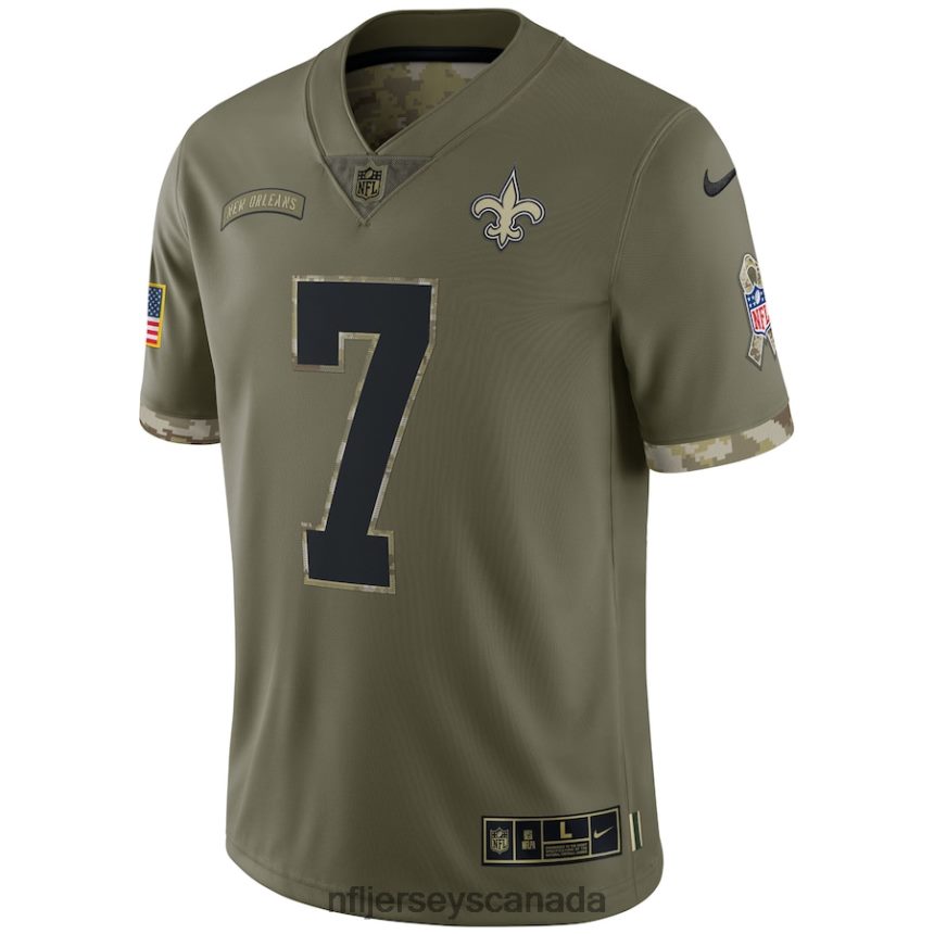 Men New Orleans Saints Nike Olive 2022 Salute To Service Limited Jersey Clothing NFL TBXFR63498