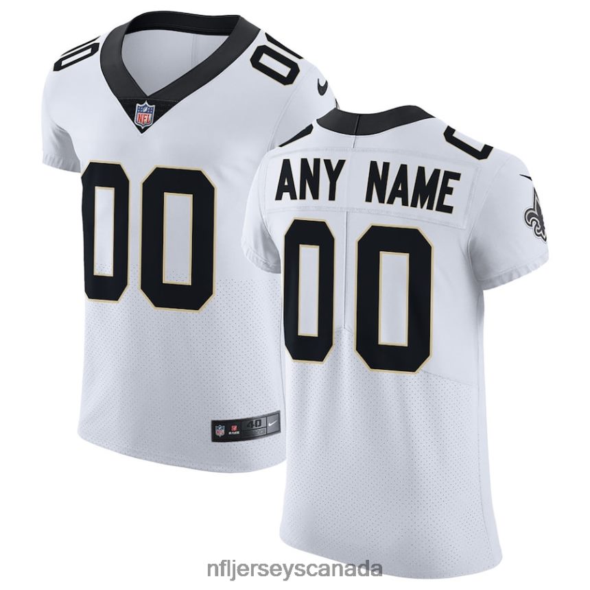Men New Orleans Saints Nike White Vapor Untouchable Elite Custom Jersey Clothing NFL TBXFR64823