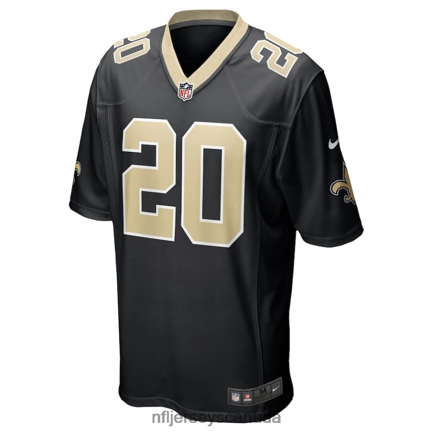 Men New Orleans Saints Pete Werner Nike Black Game Jersey Clothing NFL TBXFR61714