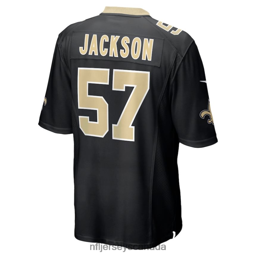 Men New Orleans Saints Rickey Jackson Nike Black Retired Player Jersey Clothing NFL TBXFR63116