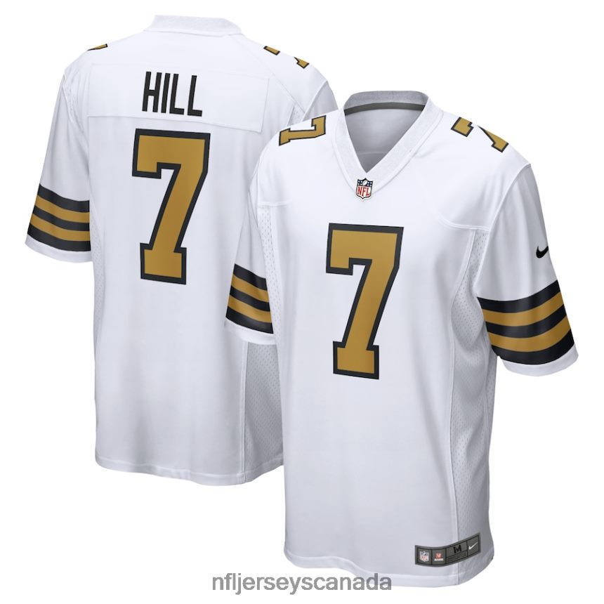 Men New Orleans Saints Taysom Hill Nike White Alternate Game Jersey Clothing NFL TBXFR62037