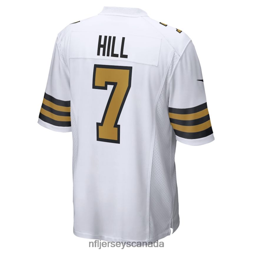 Men New Orleans Saints Taysom Hill Nike White Alternate Game Jersey Clothing NFL TBXFR62037