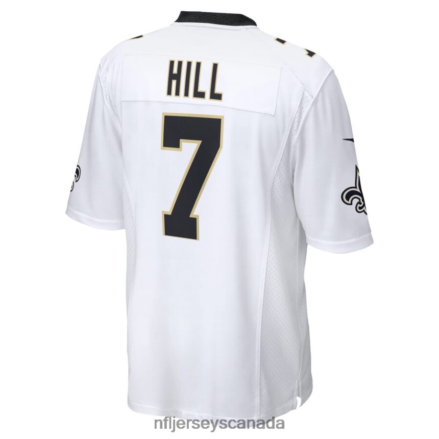 Men New Orleans Saints Taysom Hill Nike White Game Jersey Clothing NFL TBXFR62493
