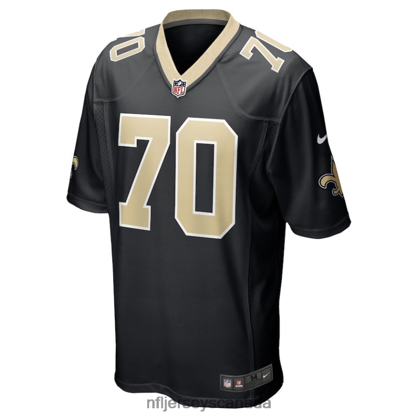 Men New Orleans Saints Trevor Penning Nike Black Game Player Jersey Clothing NFL TBXFR64191