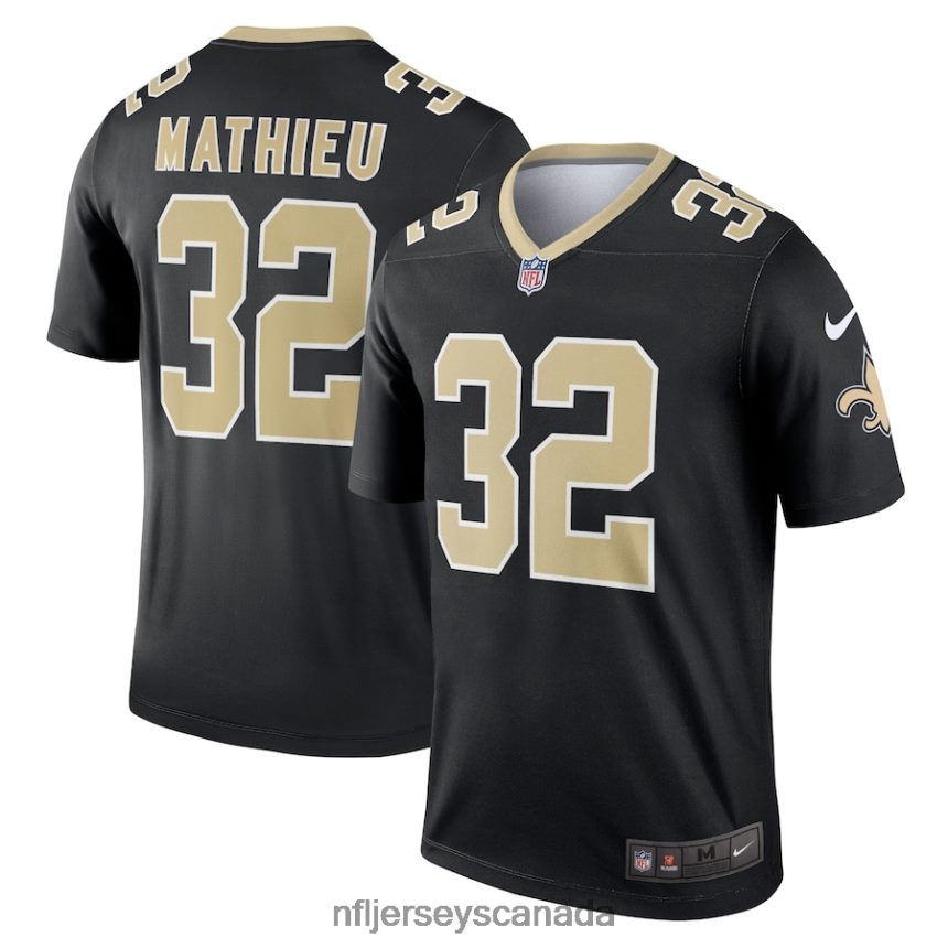 Men New Orleans Saints Tyrann Mathieu Nike Black Legend Jersey Clothing NFL TBXFR63040