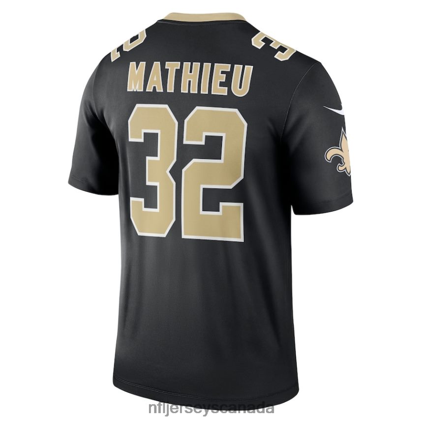 Men New Orleans Saints Tyrann Mathieu Nike Black Legend Jersey Clothing NFL TBXFR63040