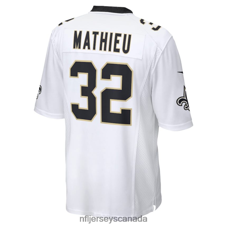 Men New Orleans Saints Tyrann Mathieu Nike White Game Jersey Clothing NFL TBXFR61938