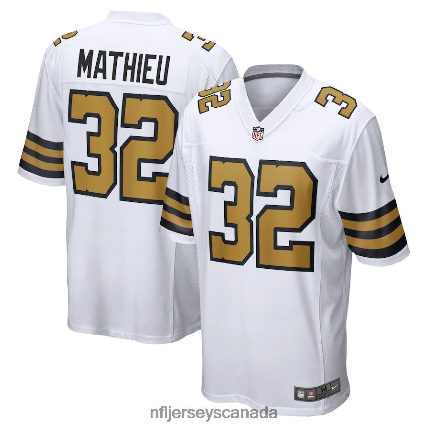 Men New Orleans Saints Tyrann Mathieu Nike White Player Game Jersey Clothing NFL TBXFR61887