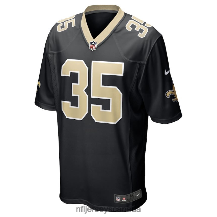 Men New Orleans Saints Vincent Gray Nike Black Game Player Jersey Clothing NFL TBXFR66761