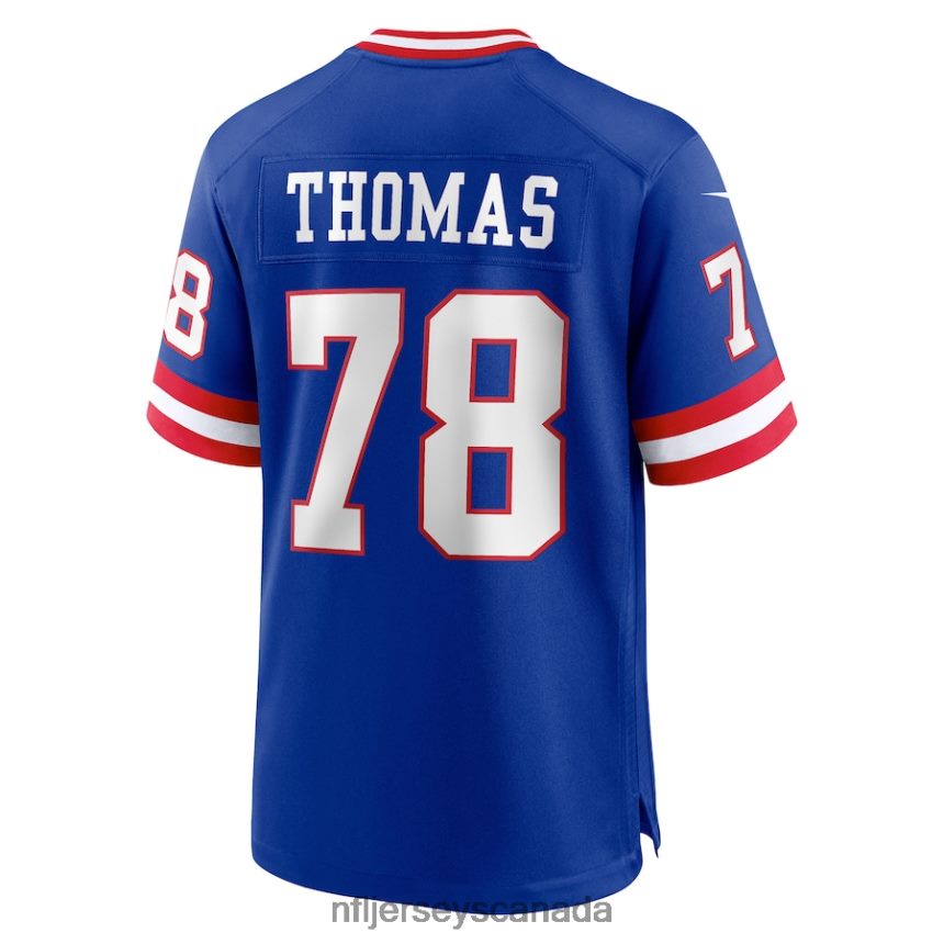 Men New York Giants Andrew Thomas Nike Royal Classic Player Game Jersey Clothing NFL TBXFR62092