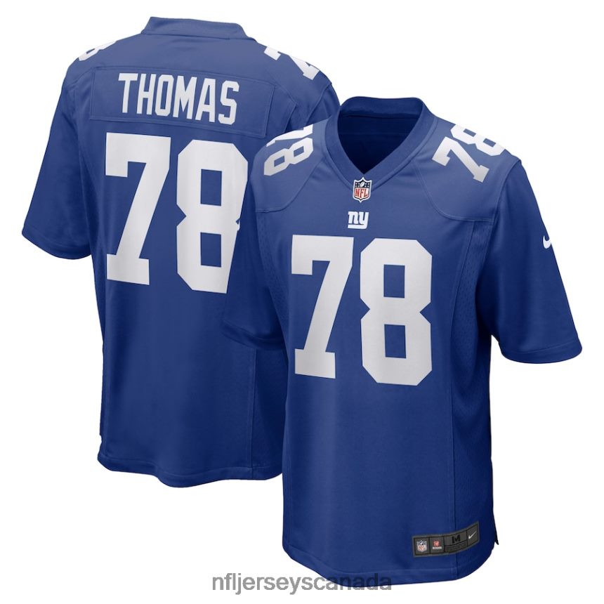 Men New York Giants Andrew Thomas Nike Royal Player Game Jersey Clothing NFL TBXFR61857