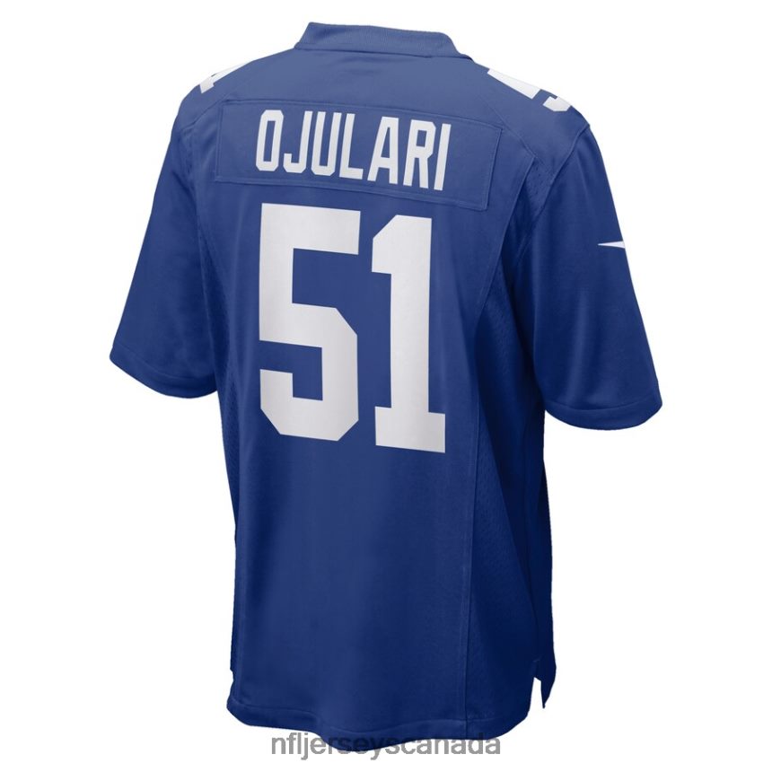 Men New York Giants Azeez Ojulari Nike Royal Game Jersey Clothing NFL TBXFR65352