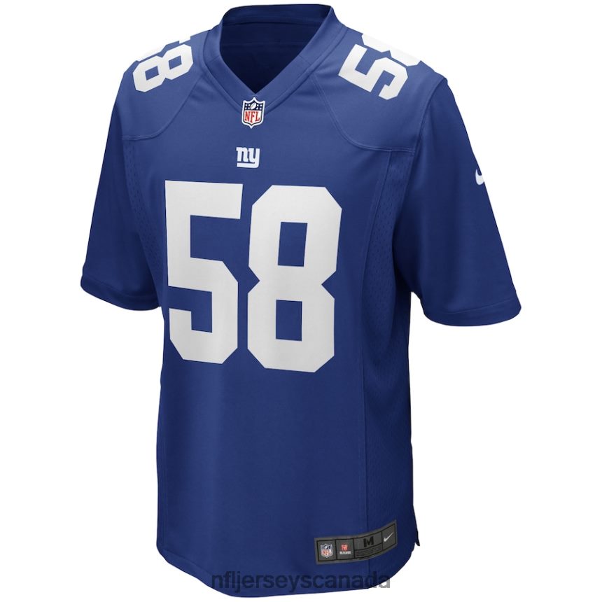 Men New York Giants Carl Banks Nike Royal Game Retired Player Jersey Clothing NFL TBXFR63720