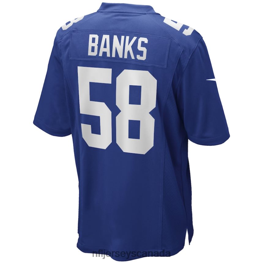 Men New York Giants Carl Banks Nike Royal Game Retired Player Jersey Clothing NFL TBXFR63720