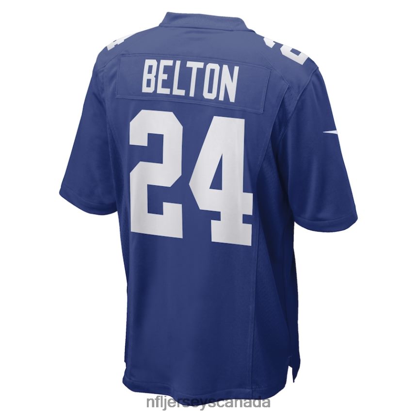 Men New York Giants Dane Belton Nike Royal Game Player Jersey Clothing NFL TBXFR64138