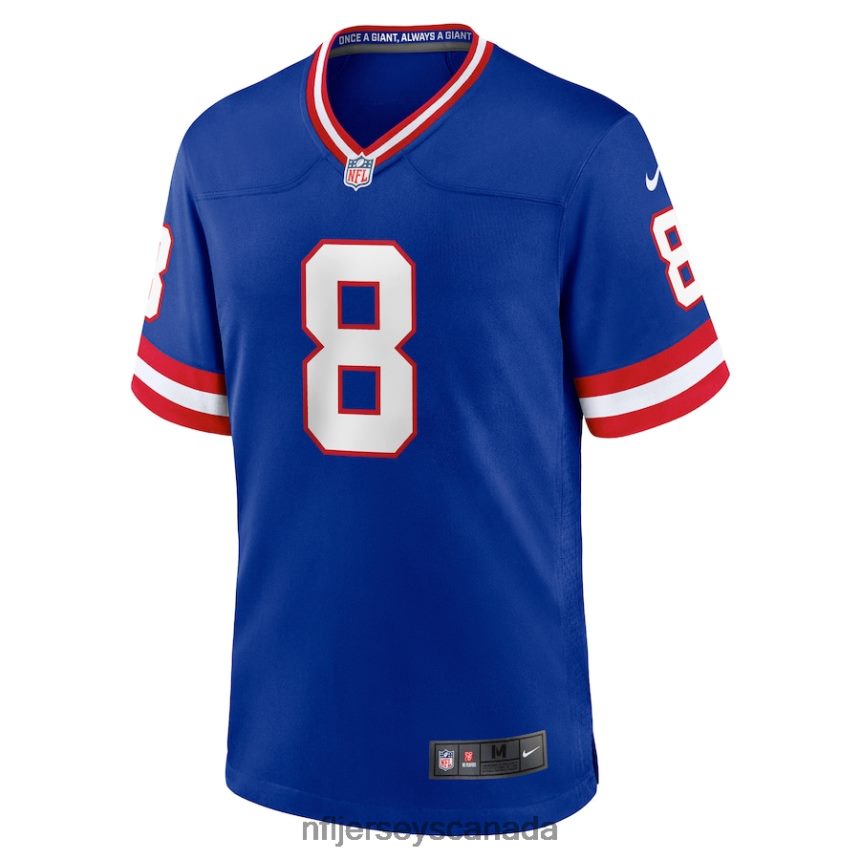 Men New York Giants Daniel Jones Nike Royal Classic Player Game Jersey Clothing NFL TBXFR656
