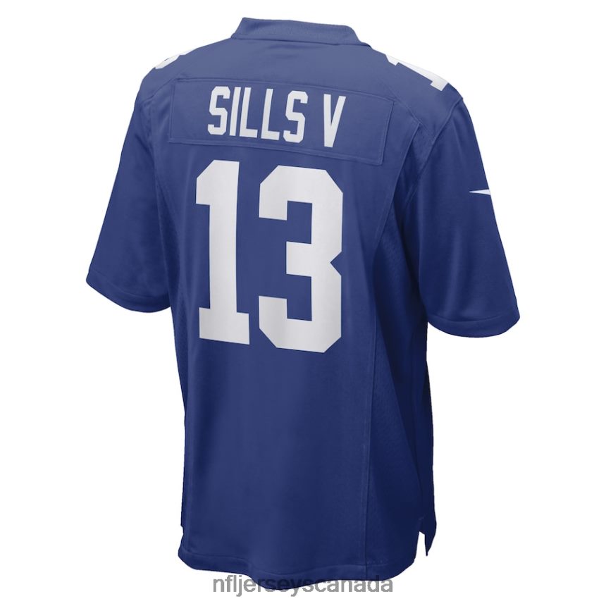 Men New York Giants David Sills V Nike Royal Game Player Jersey Clothing NFL TBXFR64312