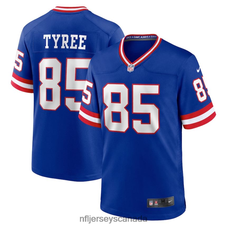 Men New York Giants David Tyree Nike Royal Classic Retired Player Game Jersey Clothing NFL TBXFR65001