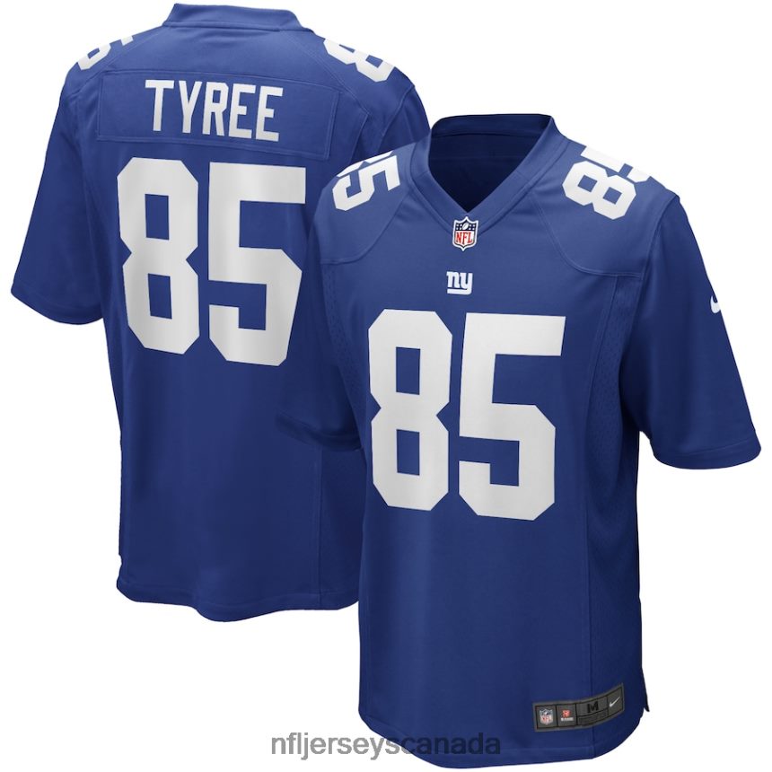 Men New York Giants David Tyree Nike Royal Game Retired Player Jersey Clothing NFL TBXFR62834