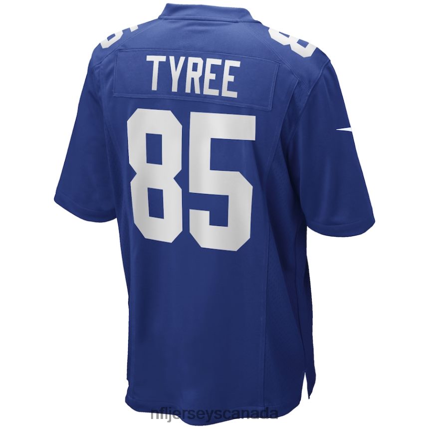Men New York Giants David Tyree Nike Royal Game Retired Player Jersey Clothing NFL TBXFR62834