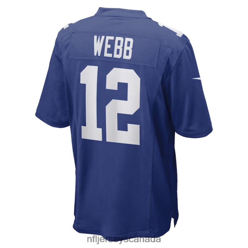 Men New York Giants Davis Webb Nike Royal Game Player Jersey Clothing NFL TBXFR65869