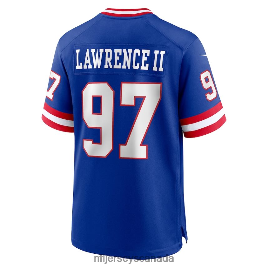 Men New York Giants Dexter Lawrence II Nike Royal Classic Game Player Jersey Clothing NFL TBXFR6212