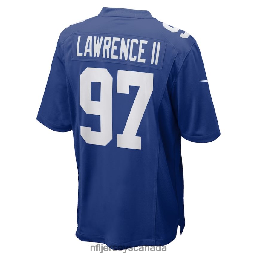 Men New York Giants Dexter Lawrence II Nike Royal Team Game Player Jersey Clothing NFL TBXFR6484