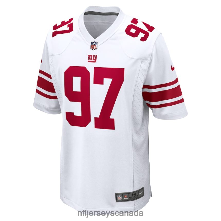 Men New York Giants Dexter Lawrence II Nike White Game Player Jersey Clothing NFL TBXFR6418