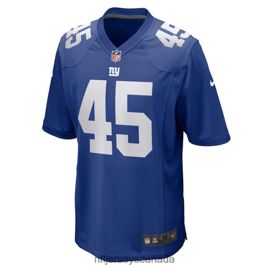 Men New York Giants Dre Miller Nike Royal Home Game Player Jersey Clothing NFL TBXFR67063