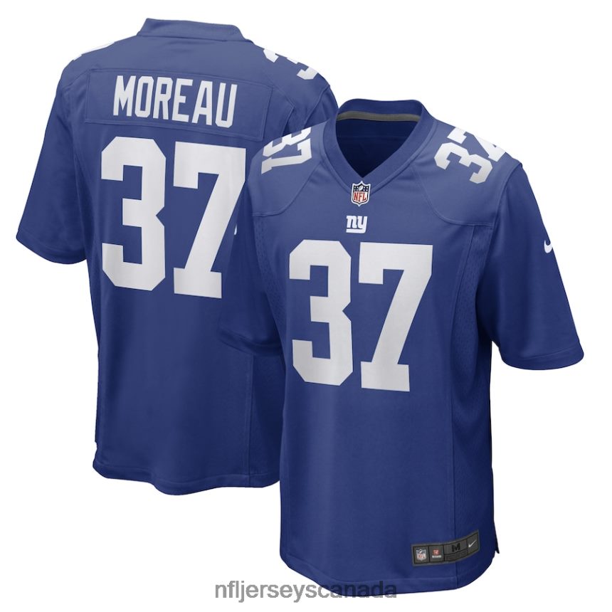 Men New York Giants Fabian Moreau Nike Royal Game Player Jersey Clothing NFL TBXFR64412