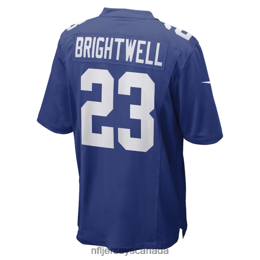 Men New York Giants Gary Brightwell Nike Royal Team Game Player Jersey Clothing NFL TBXFR64875