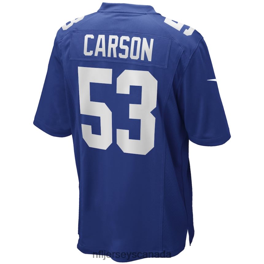 Men New York Giants Harry Carson Nike Royal Game Retired Player Jersey Clothing NFL TBXFR62809