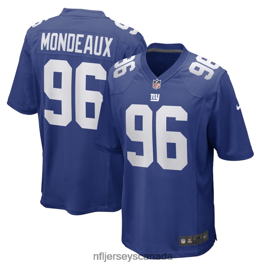 Men New York Giants Henry Mondeaux Nike Royal Game Player Jersey Clothing NFL TBXFR66289