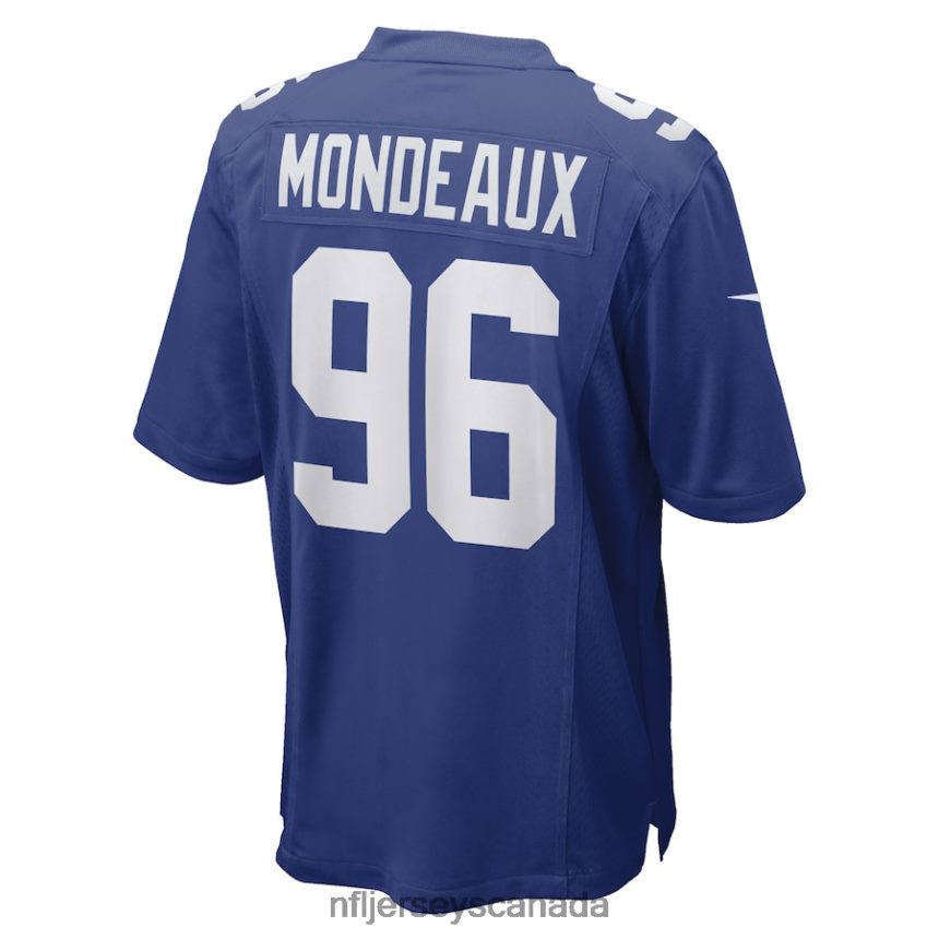 Men New York Giants Henry Mondeaux Nike Royal Game Player Jersey Clothing NFL TBXFR66289