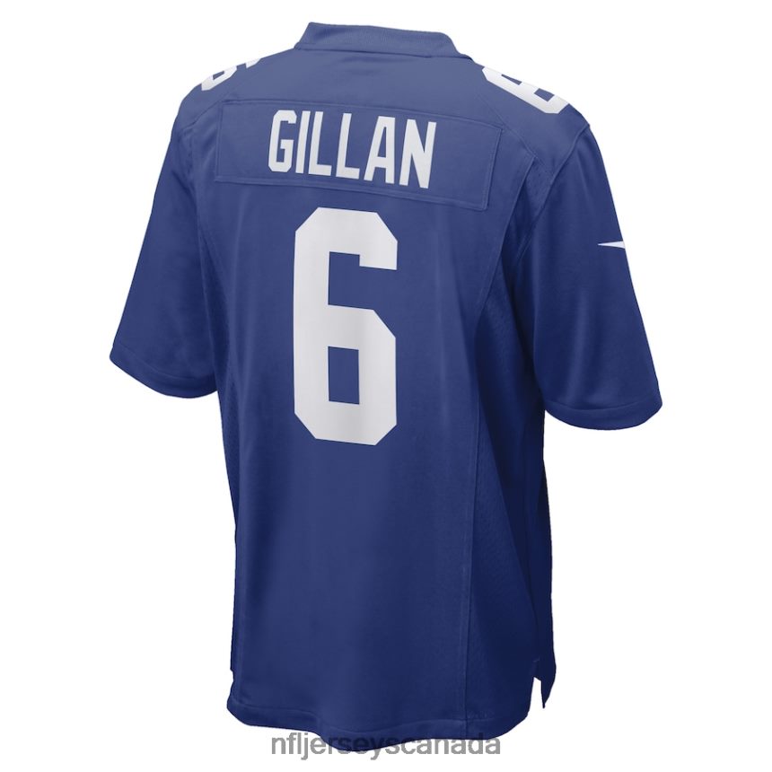 Men New York Giants Jamie Gillan Nike Royal Game Player Jersey Clothing NFL TBXFR63666