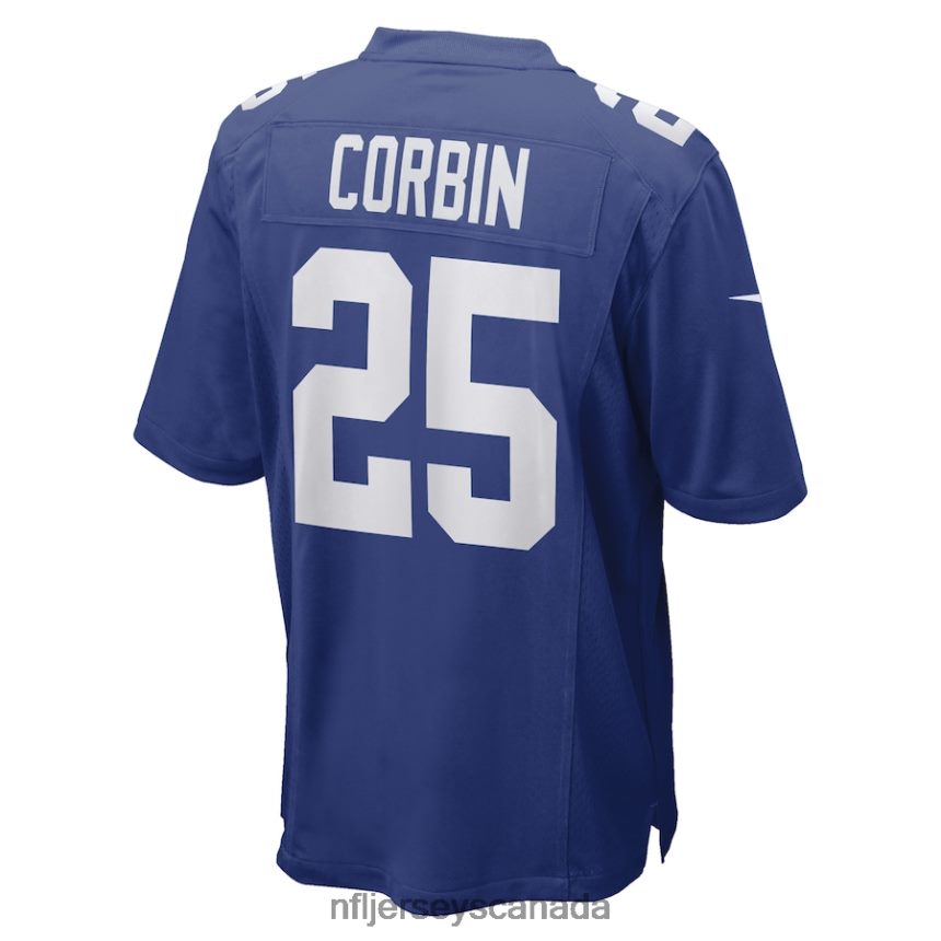 Men New York Giants Jashaun Corbin Nike Royal Game Player Jersey Clothing NFL TBXFR64108