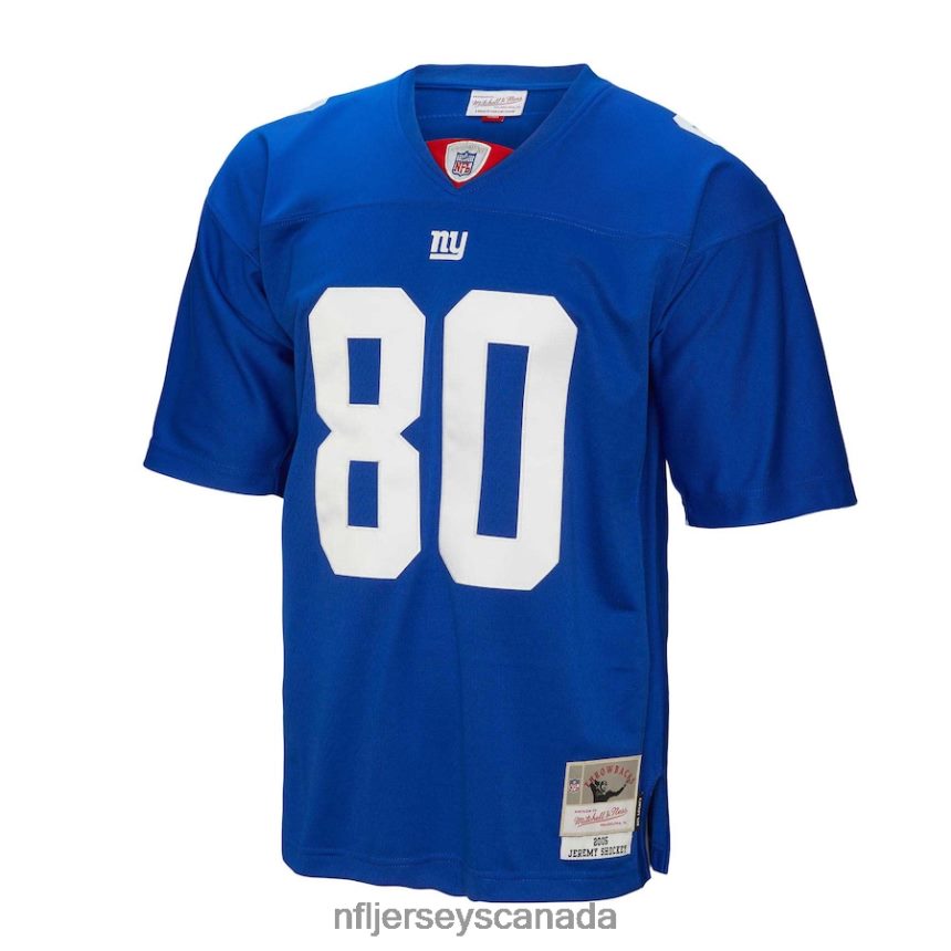 Men New York Giants Jeremy Shockey Mitchell  Ness Royal 2005 Legacy Replica Jersey Clothing NFL TBXFR61862