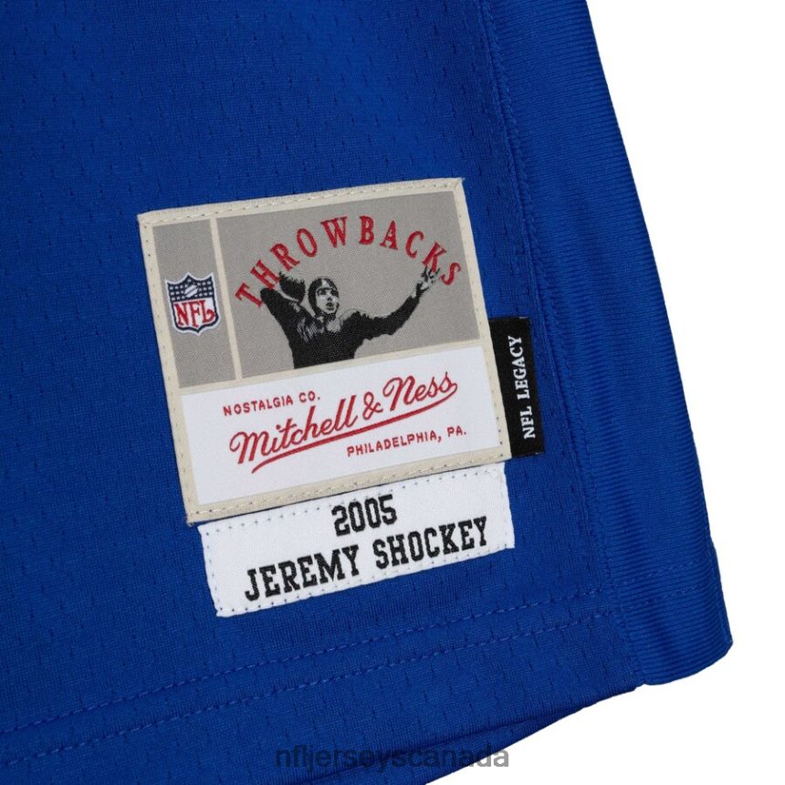 Men New York Giants Jeremy Shockey Mitchell  Ness Royal 2005 Legacy Replica Jersey Clothing NFL TBXFR61862