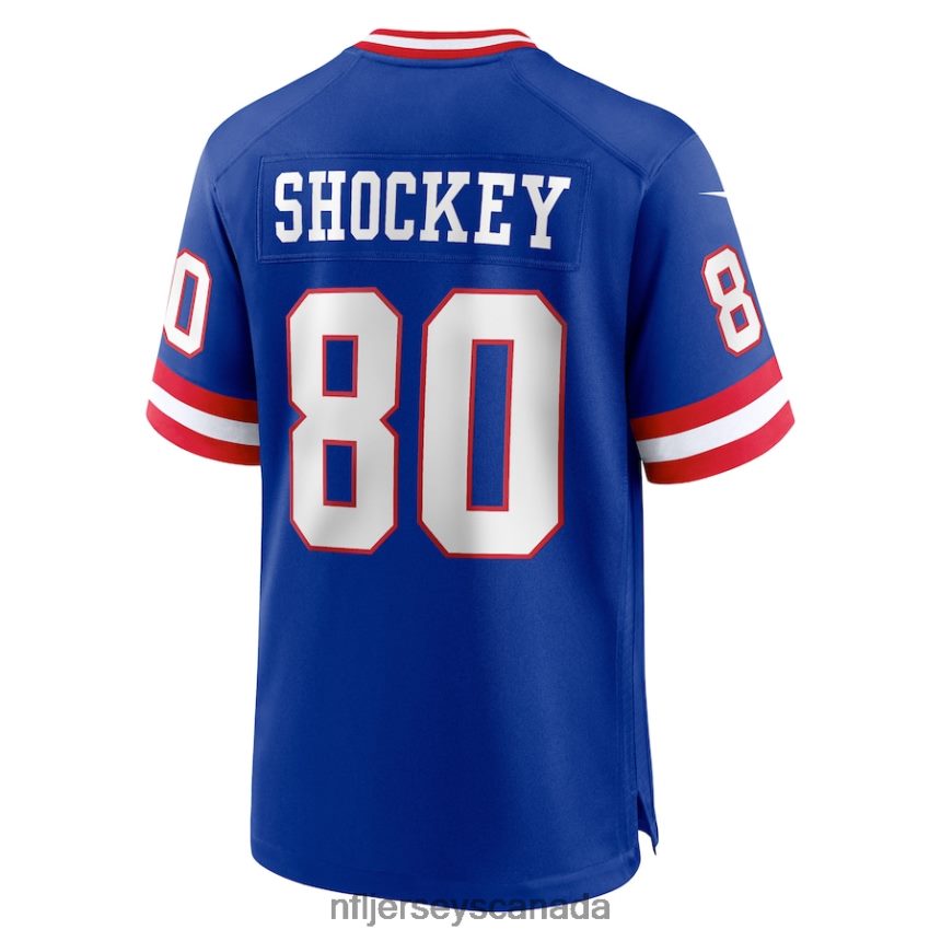 Men New York Giants Jeremy Shockey Nike Royal Classic Retired Player Game Jersey Clothing NFL TBXFR6842