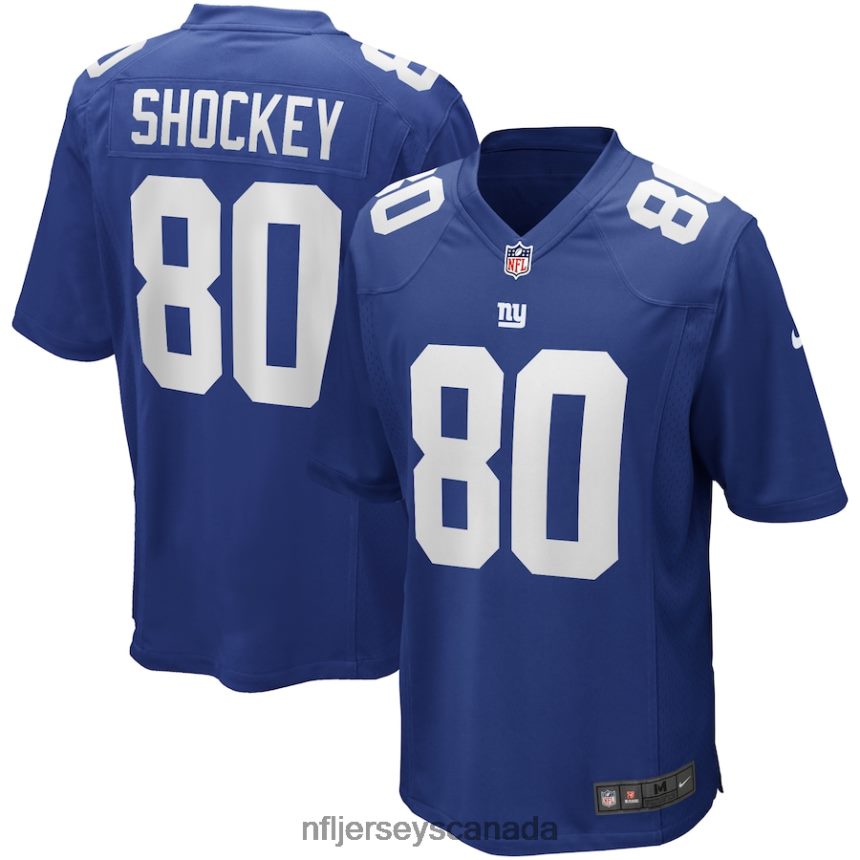 Men New York Giants Jeremy Shockey Nike Royal Game Retired Player Jersey Clothing NFL TBXFR63409