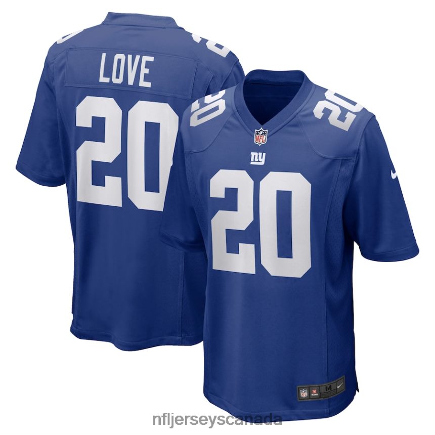 Men New York Giants Julian Love Nike Royal Game Jersey Clothing NFL TBXFR6861