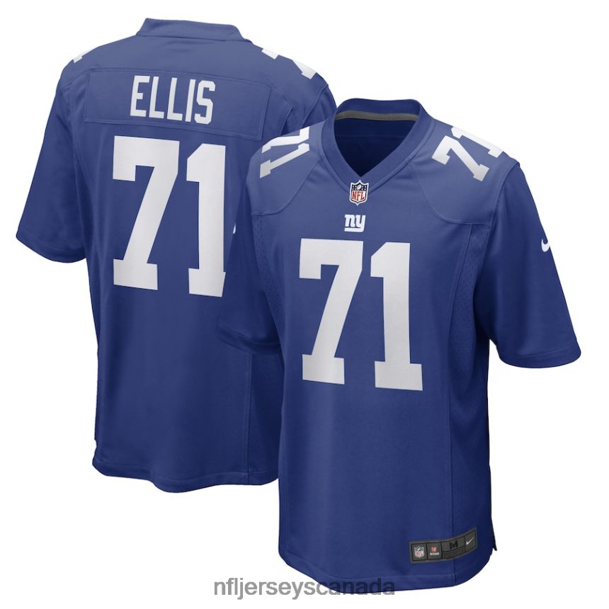 Men New York Giants Justin Ellis Nike Royal Game Player Jersey Clothing NFL TBXFR64907