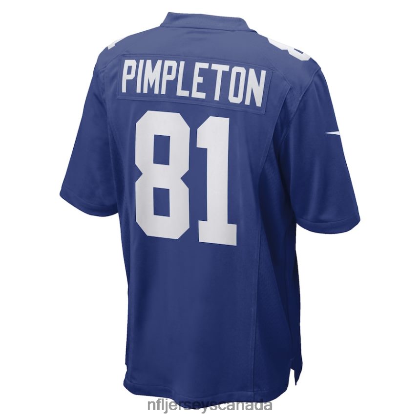 Men New York Giants Kalil Pimpleton Nike Royal Game Player Jersey Clothing NFL TBXFR64385