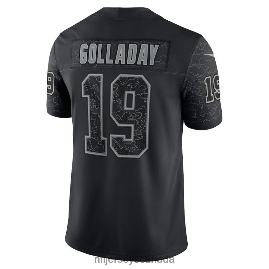 Men New York Giants Kenny Golladay Nike Black RFLCTV Limited Jersey Clothing NFL TBXFR62449
