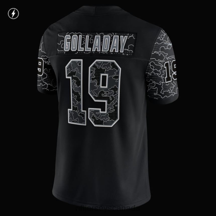 Men New York Giants Kenny Golladay Nike Black RFLCTV Limited Jersey Clothing NFL TBXFR62449
