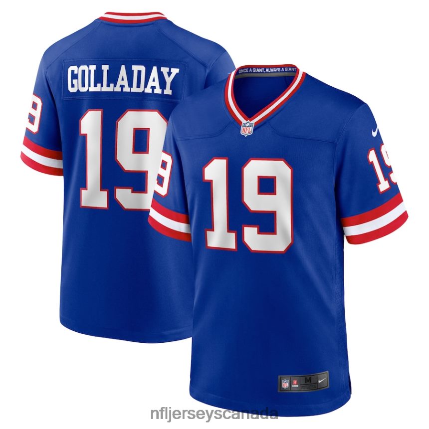 Men New York Giants Kenny Golladay Nike Royal Classic Player Game Jersey Clothing NFL TBXFR65579